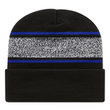 Cap America RKV12 Variegated Striped Knit Cap with Cuff Unisex Accessories Hats & Caps