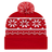 Cap America RKF12 Snowflake Knit Cap with Cuff Unisex Accessories Hats & Caps