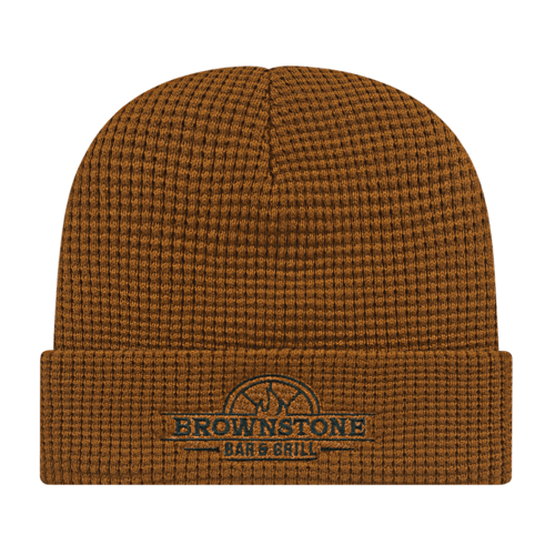 Cap America iK70 Waffle Knit Cap with Cuff Unisex Accessories Hats & Caps