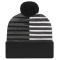 Cap America RKH12 Half Color Knit Cap with Cuff Unisex Accessories Hats & Caps
