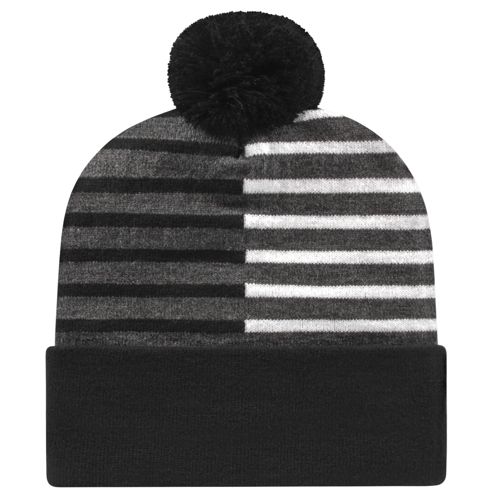 Cap America RKH12 Half Color Knit Cap with Cuff Unisex Accessories Hats & Caps