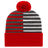 Cap America RKH12 Half Color Knit Cap with Cuff Unisex Accessories Hats & Caps