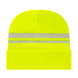 Cap America iK59 Reflective Knit Cap with Cuff Unisex Accessories Hats & Caps