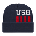 Cap America RKUSA12 Patriotic Knit Cap with Cuff Unisex Accessories Hats & Caps