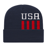 Cap America RKUSA12 Patriotic Knit Cap with Cuff Unisex Accessories Hats & Caps