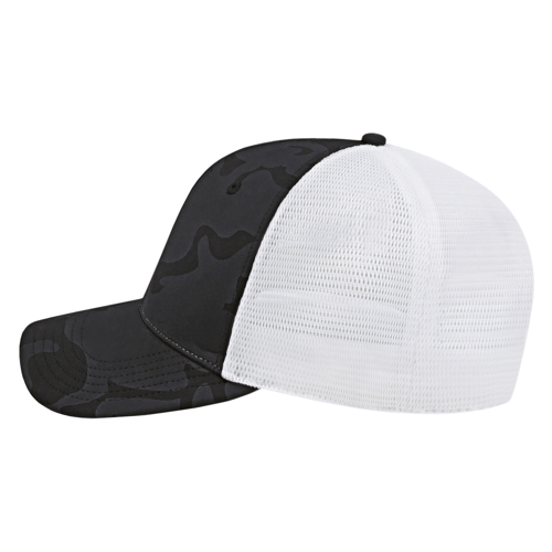Cap America i2024 Nylon Blend Camo Trucker Mesh Back Cap Unisex Accessories Hats & Caps