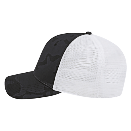 Cap America i2024 Nylon Blend Camo Trucker Mesh Back Cap Unisex Accessories Hats & Caps
