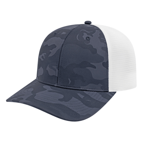 Cap America i2024 Nylon Blend Camo Trucker Mesh Back Cap Unisex Accessories Hats & Caps
