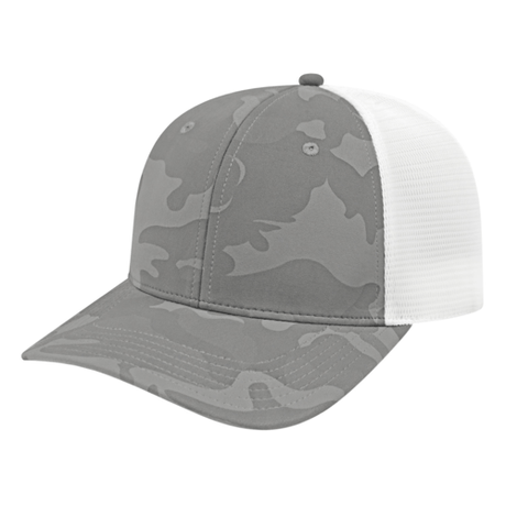 Cap America i2024 Nylon Blend Camo Trucker Mesh Back Cap Unisex Accessories Hats & Caps