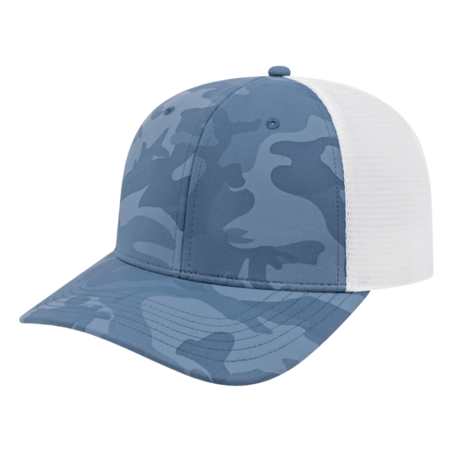 Cap America i2024 Nylon Blend Camo Trucker Mesh Back Cap Unisex Accessories Hats & Caps