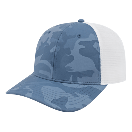 Cap America i2024 Nylon Blend Camo Trucker Mesh Back Cap Unisex Accessories Hats & Caps