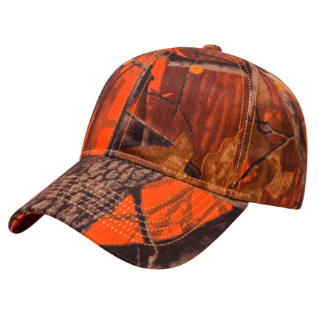 Cap America i2032 Orange Ridge Camo Cap Unisex Accessories Hats & Caps