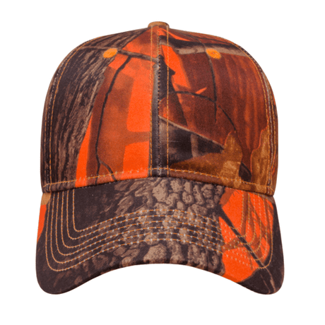 Cap America i2032 Orange Ridge Camo Cap Unisex Accessories Hats & Caps