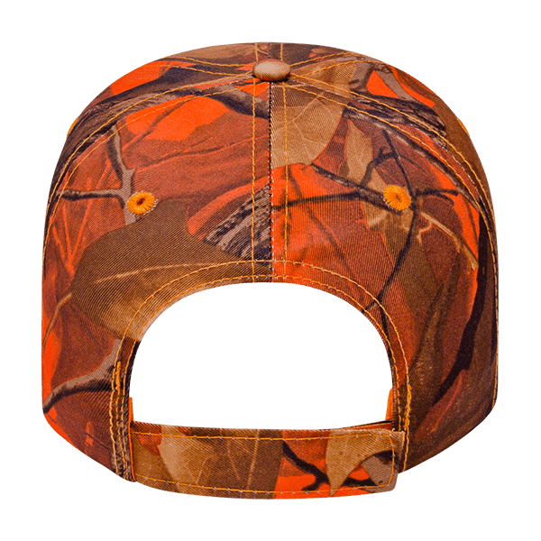Cap America i2032 Orange Ridge Camo Cap Unisex Accessories Hats & Caps
