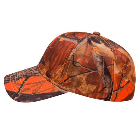 Cap America i2032 Orange Ridge Camo Cap Unisex Accessories Hats & Caps