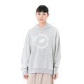 New Balance Women's Sport French Terry Oversized Graphic Hoodie Womens Apparel Sweatshirts & Fleece