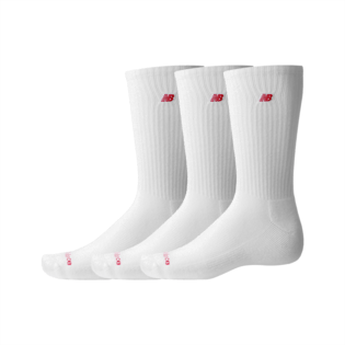 New Balance Patch Logo Crew 3-Pair Unisex Accessories Socks