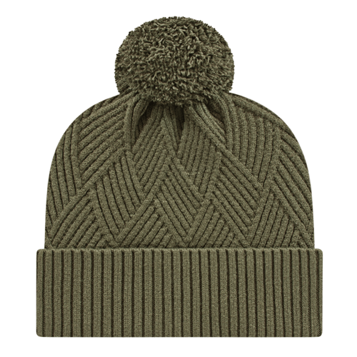 Cap America iK8554 Premium Diagonal Weave Knit Cap with Cuff Unisex Accessories Hats & Caps