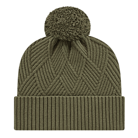 Cap America iK8554 Premium Diagonal Weave Knit Cap with Cuff Unisex Accessories Hats & Caps