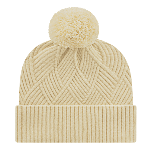 Cap America iK8554 Premium Diagonal Weave Knit Cap with Cuff Unisex Accessories Hats & Caps