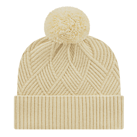 Cap America iK8554 Premium Diagonal Weave Knit Cap with Cuff Unisex Accessories Hats & Caps