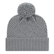 Cap America iK8554 Premium Diagonal Weave Knit Cap with Cuff Unisex Accessories Hats & Caps