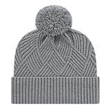 Cap America iK8554 Premium Diagonal Weave Knit Cap with Cuff Unisex Accessories Hats & Caps
