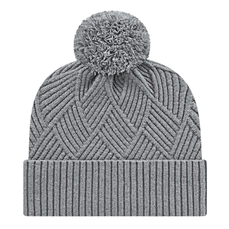 Cap America iK8554 Premium Diagonal Weave Knit Cap with Cuff Unisex Accessories Hats & Caps