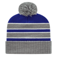 Cap America iK56 Double Stripe Knit Cap with Ribbed Cuff Unisex Accessories Hats & Caps