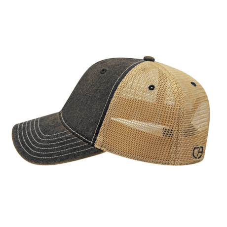Cap America i8527 Premium Vintage Washed Mesh Back Cap Unisex Accessories Hats & Caps