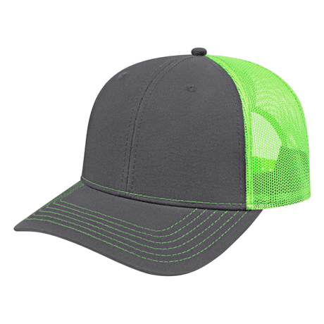 Cap America i3028 Trucker Mesh Back Cap Unisex Accessories Hats & Caps