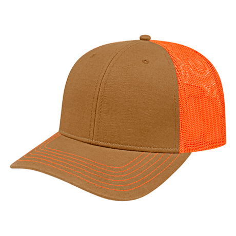 Cap America i3028 Trucker Mesh Back Cap Unisex Accessories Hats & Caps