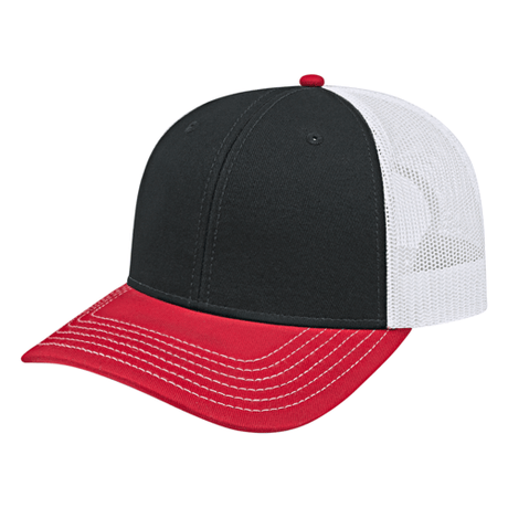 Cap America i3028 Trucker Mesh Back Cap Unisex Accessories Hats & Caps