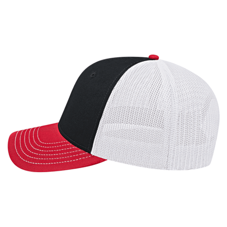 Cap America i3028 Trucker Mesh Back Cap Unisex Accessories Hats & Caps