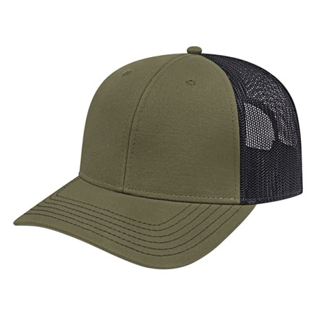 Cap America i3028 Trucker Mesh Back Cap Unisex Accessories Hats & Caps