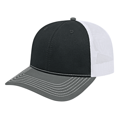 Cap America i3028 Trucker Mesh Back Cap Unisex Accessories Hats & Caps