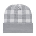 Cap America RKP12 Plaid Knit Cap with Cuff Unisex Accessories Hats & Caps