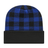 Cap America RKP12 Plaid Knit Cap with Cuff Unisex Accessories Hats & Caps