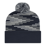 Cap America RKB12 Bar Knit Cap with Cuff Unisex Accessories Hats & Caps