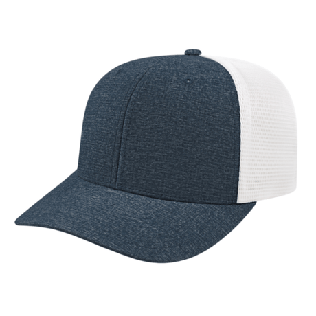 Cap America i8509 Flexfit 110® Mélange Trucker Mesh Back Cap Unisex Accessories Hats & Caps