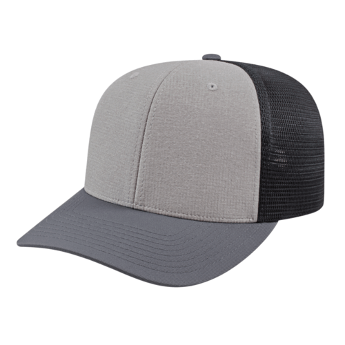 Cap America i8509 Flexfit 110® Mélange Trucker Mesh Back Cap Unisex Accessories Hats & Caps