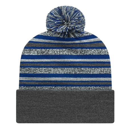 Cap America RKL12 Striped Knit Cap with Cuff Unisex Accessories Hats & Caps