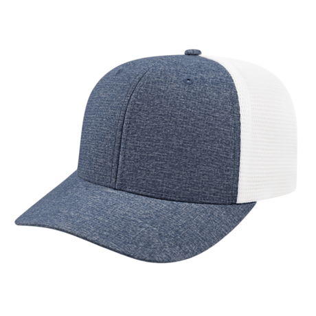 Cap America i8509 Flexfit 110® Mélange Trucker Mesh Back Cap Unisex Accessories Hats & Caps