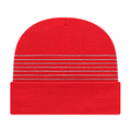 Cap America RKT12 Thin Striped Knit Cap with Cuff Unisex Accessories Hats & Caps