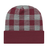 Cap America RKP12 Plaid Knit Cap with Cuff Unisex Accessories Hats & Caps