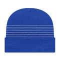 Cap America RKT12 Thin Striped Knit Cap with Cuff Unisex Accessories Hats & Caps