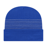 Cap America RKT12 Thin Striped Knit Cap with Cuff Unisex Accessories Hats & Caps