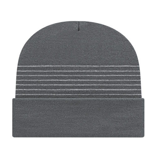 Cap America RKT12 Thin Striped Knit Cap with Cuff Unisex Accessories Hats & Caps