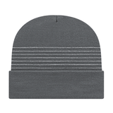 Cap America RKT12 Thin Striped Knit Cap with Cuff Unisex Accessories Hats & Caps