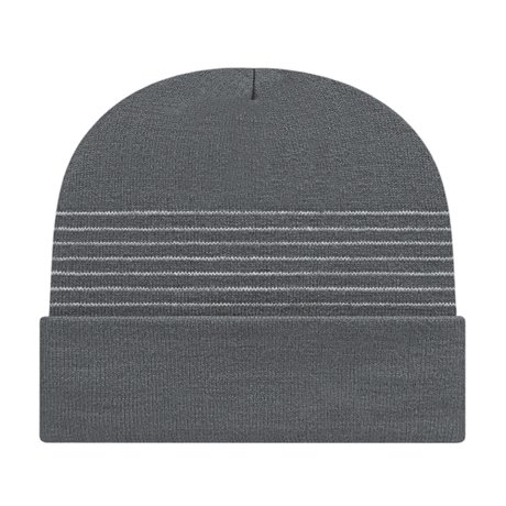 Cap America RKT12 Thin Striped Knit Cap with Cuff Unisex Accessories Hats & Caps